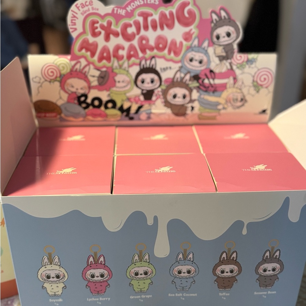 COPY - Exciting Macaron Stuffed Animal - Pink and White